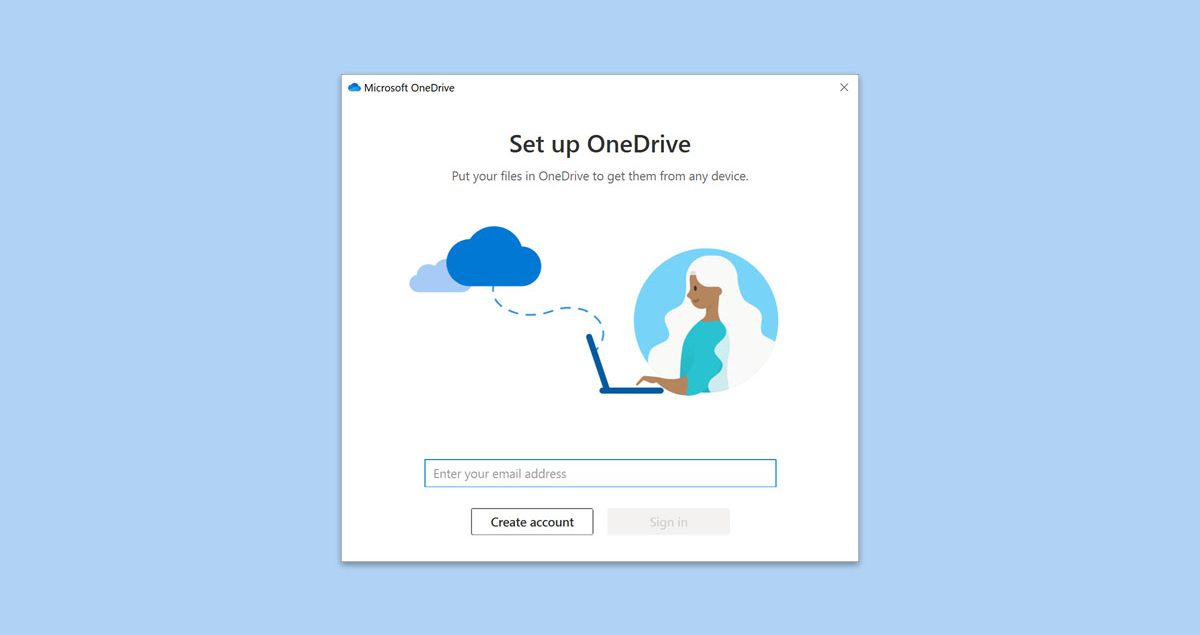 Oppsett av OneDrive