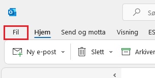Markert "Fil" i Outlook