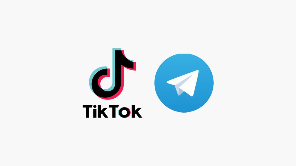TikTog og Telegram logo