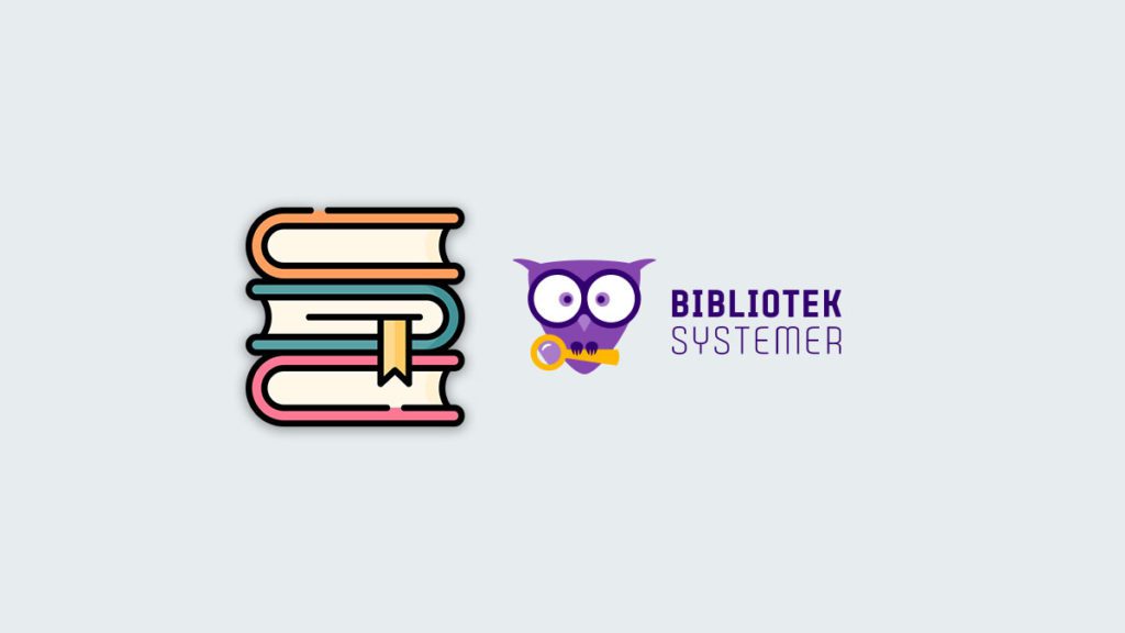 Ikon med bøker og logo til Biblioteksystemer